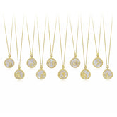 Halskette mit weißem Perlmutterfalter